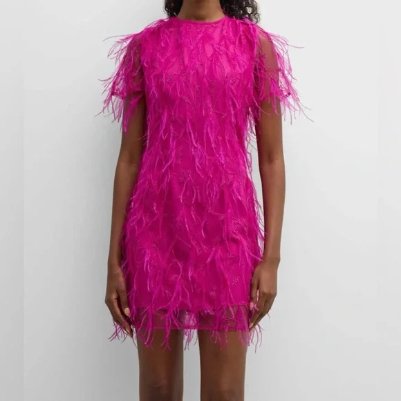milly minis feather dress Milly | Dresses | Milly Rana Embroidered Feather Bodycon Mini Dress